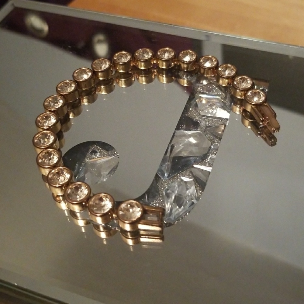 Rose gold touchstone bracelet